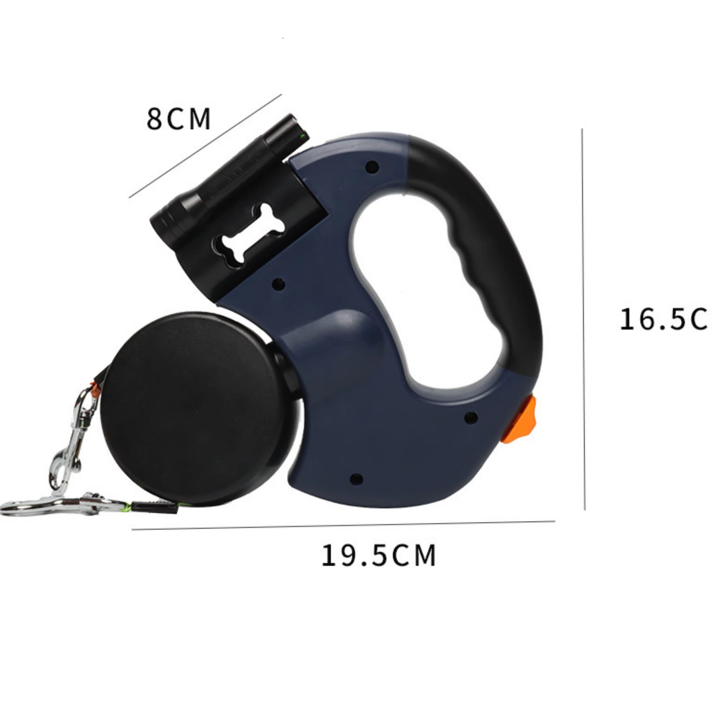 Correa doble retráctil sin enredos - Una mano, dos perros